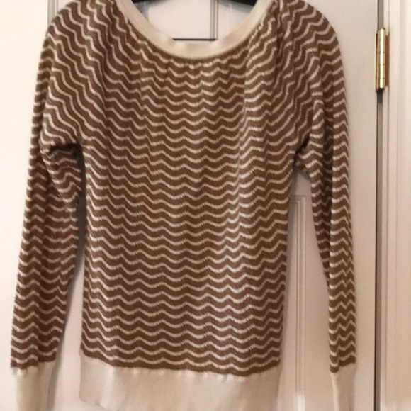 Autumn Cashmere Striped V-Neck Sweater Sz S - Picture 5 of 8